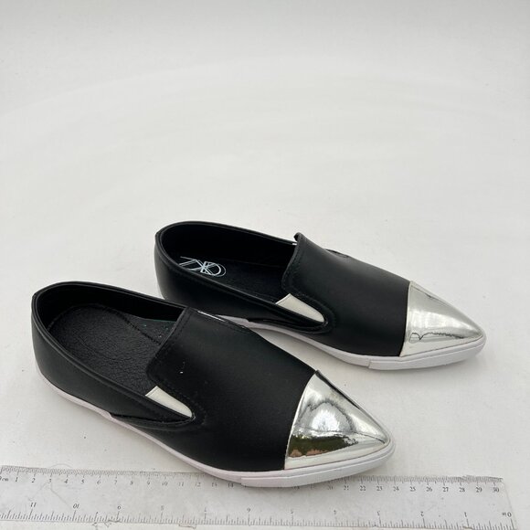 Women's Invisible Height Increasing Elevator Shoes - Black Leather - Picture 1 of 6